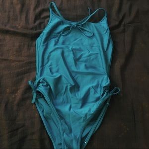 Luminous Teal Swimsuit